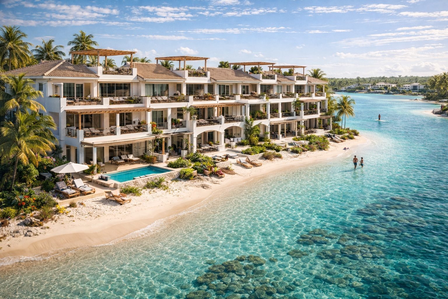 Port Elysium lagoon apartments