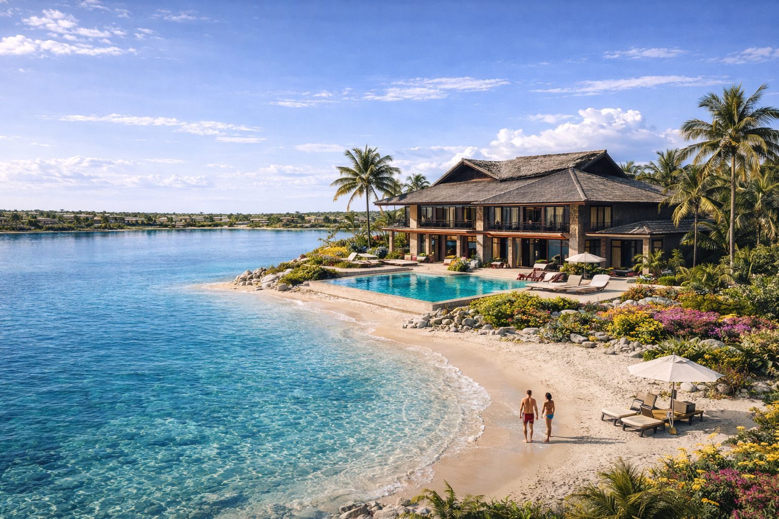 Port Elysium lagoon-front villa