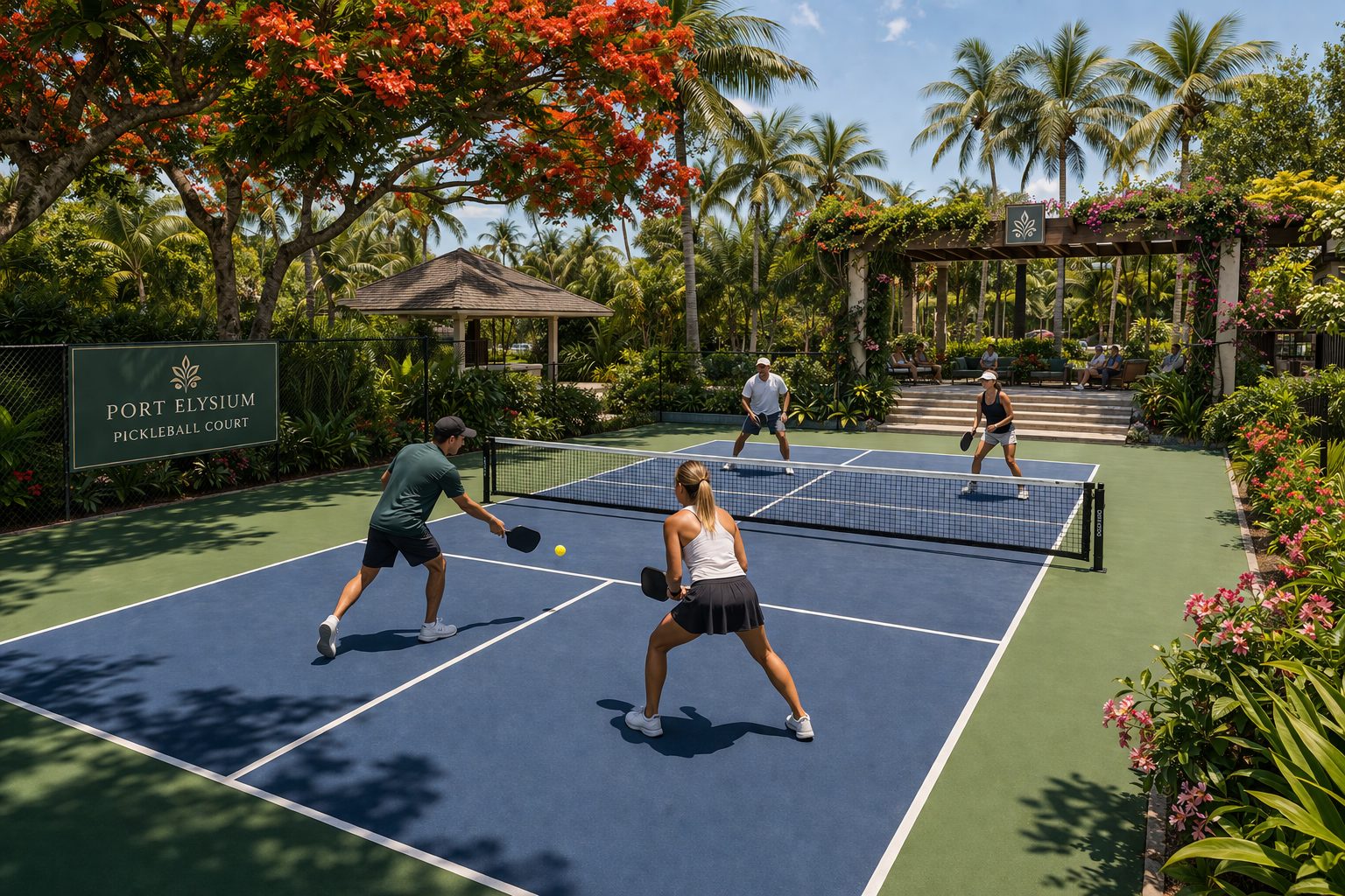Port Elysium pickleball courts